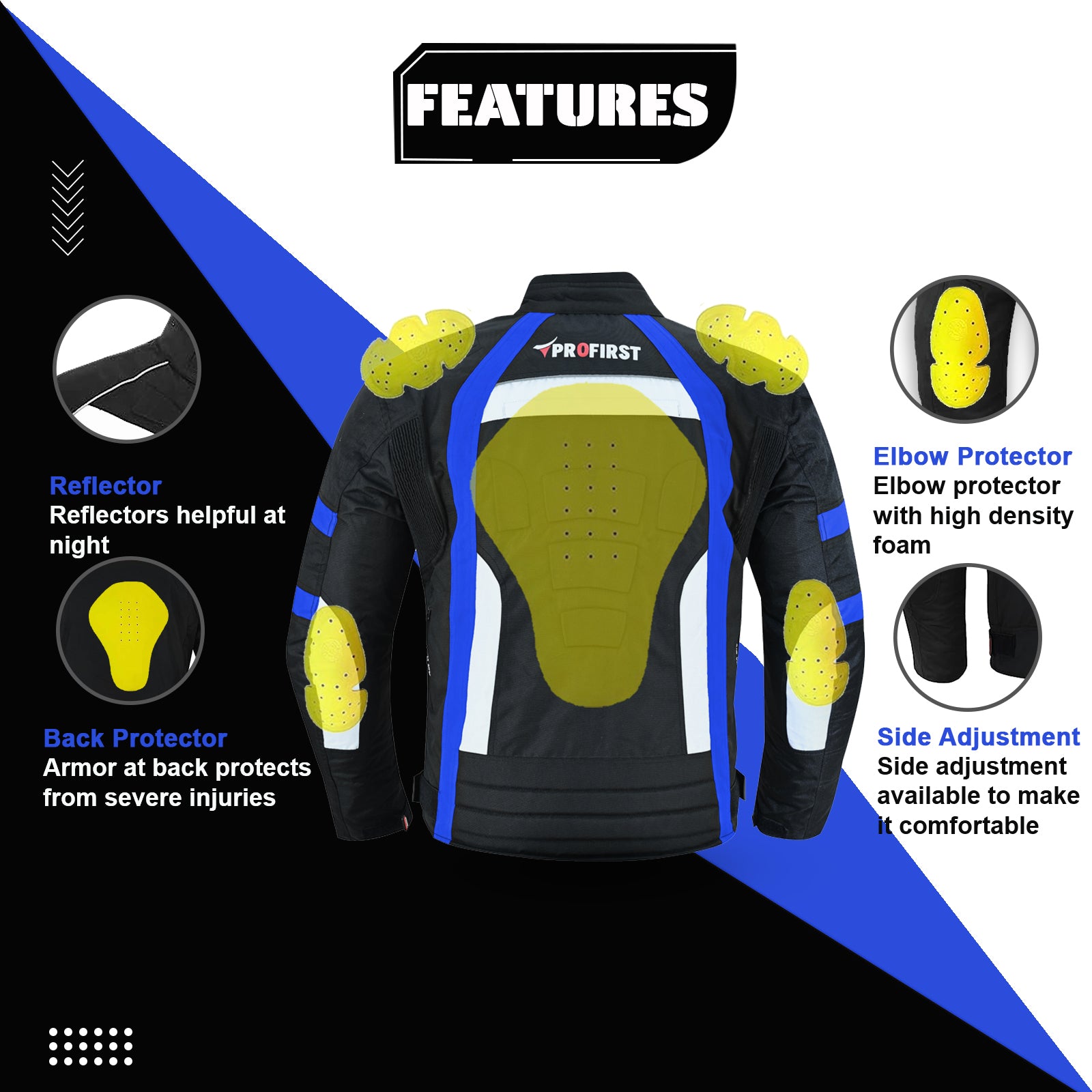 Profirst Packs Motorbike Men Jacket