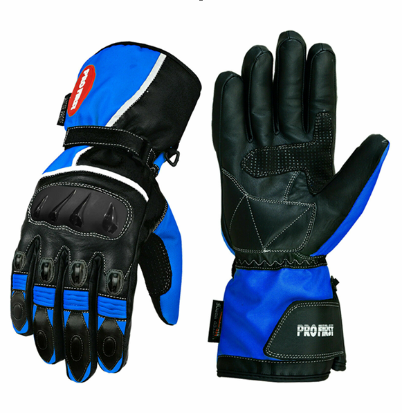 Profirst Motogrip Motorbike Men Gloves Blue