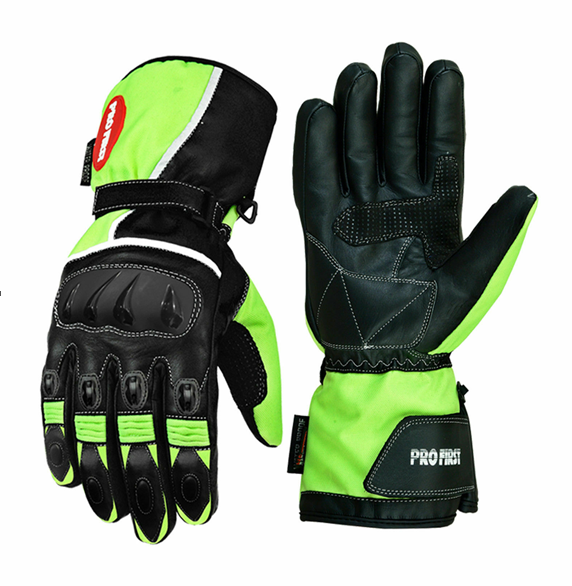 Profirst Motogrip Motorbike Men Gloves Green