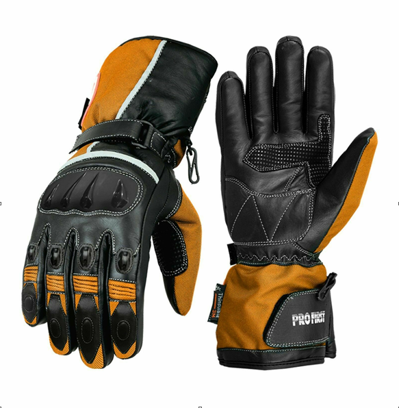 Profirst Motogrip Motorbike Men Gloves Orange