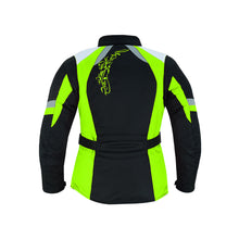 Profirst A Star Ladies Motorbike Jacket Black/Green