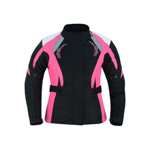 Profirst A Star Ladies Motorbike Jacket Black/Pink