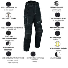 Profirst Cargo Motorbike Men Trouser Black Length ''32''