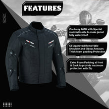 Profirst Packs Motorbike Men Jacket Black