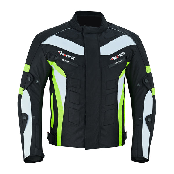 Profirst Packs Motorbike Men Jacket Green