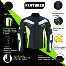 Profirst Packs Motorbike Men Jacket Green