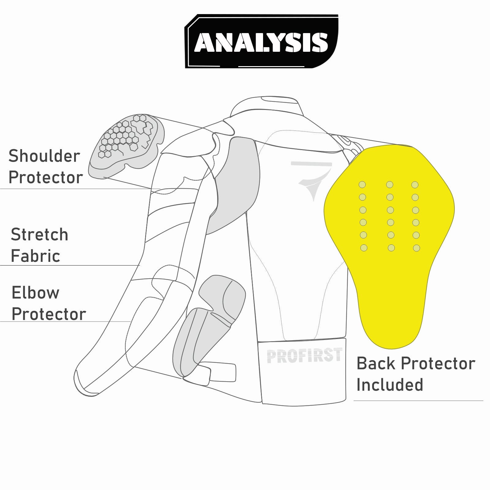 Profirst Packs Motorbike Men Jacket