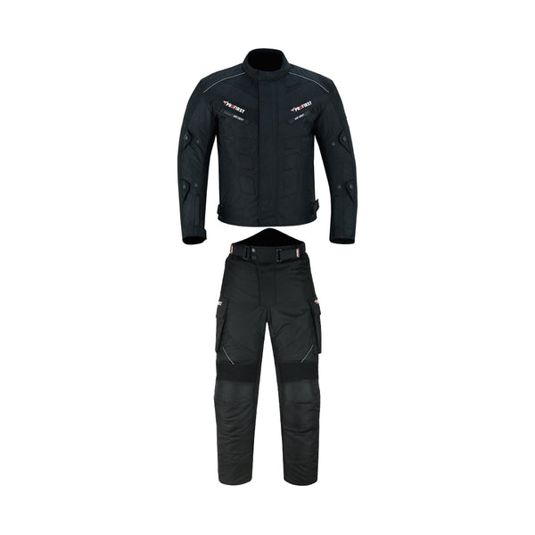 Profirst Packs Motorbike Men Touring Suit 2PC Black