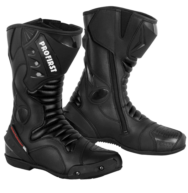 Profirst Thunder Strike Motorbike Men Boots Black