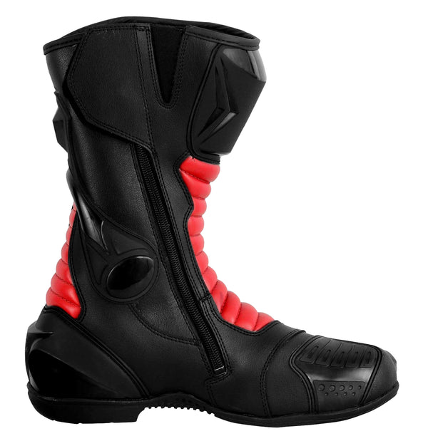 Profirst Thunder Strike Motorbike Men Boots Red