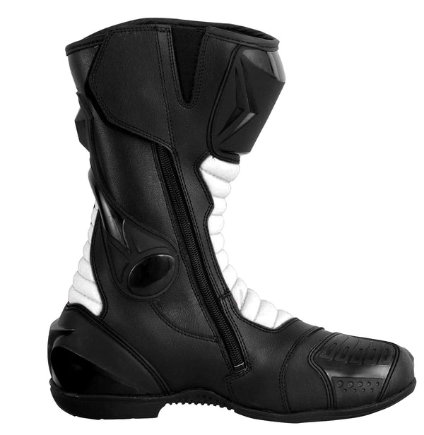 Profirst Thunder Strike Motorbike Men Boots White