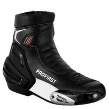 Profirst Titanum Motorbike Men Waterproof Leather Boots Black