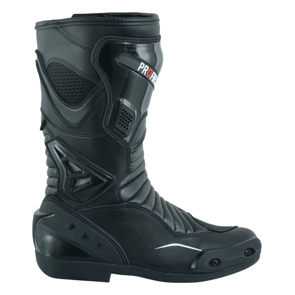 Profirst Turbox Motorbike Ladies Racing Boots Black