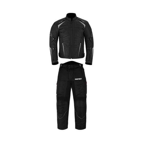 Profirst Moto Wizard Motorbike Men Touring 2PC Suit Black