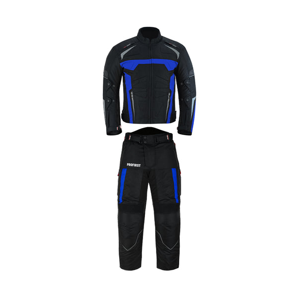 Profirst Moto Wizard Motorbike Men Touring 2PC Suit Blue