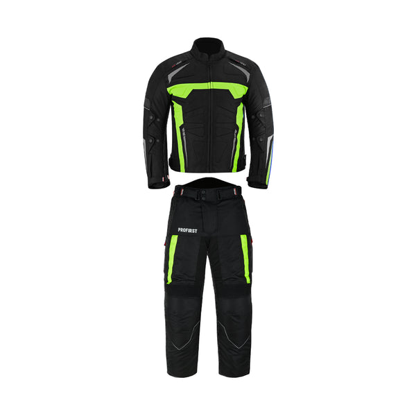 Profirst Moto Wizard Motorbike Men Touring 2PC Suit Green