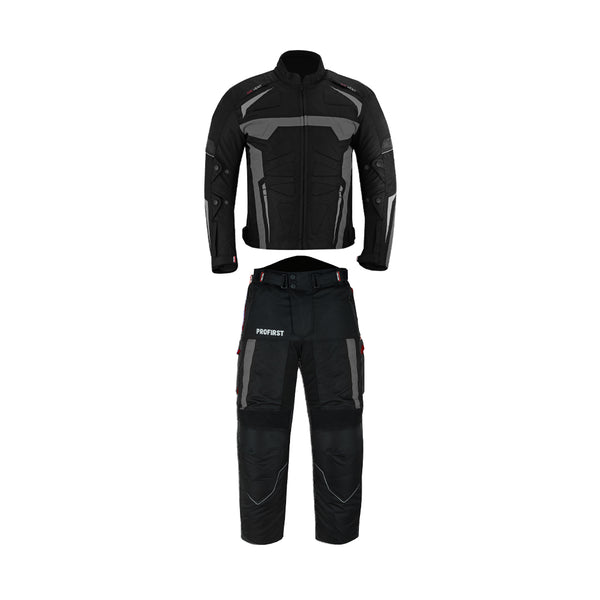 Profirst Moto Wizard Motorbike Men Touring 2PC Suit Grey