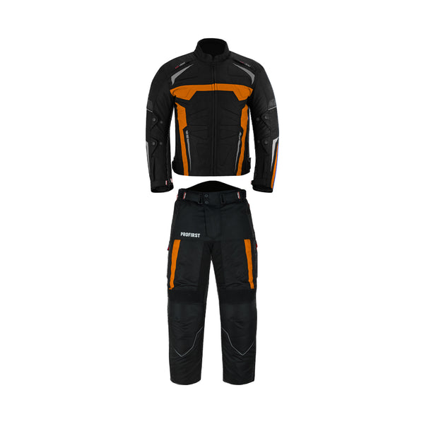 Profirst Moto Wizard Motorbike Men Touring 2PC Suit Orange