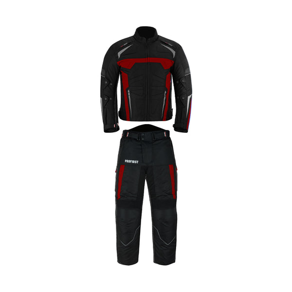 Profirst Moto Wizard Motorbike Men Touring 2PC Suit Red