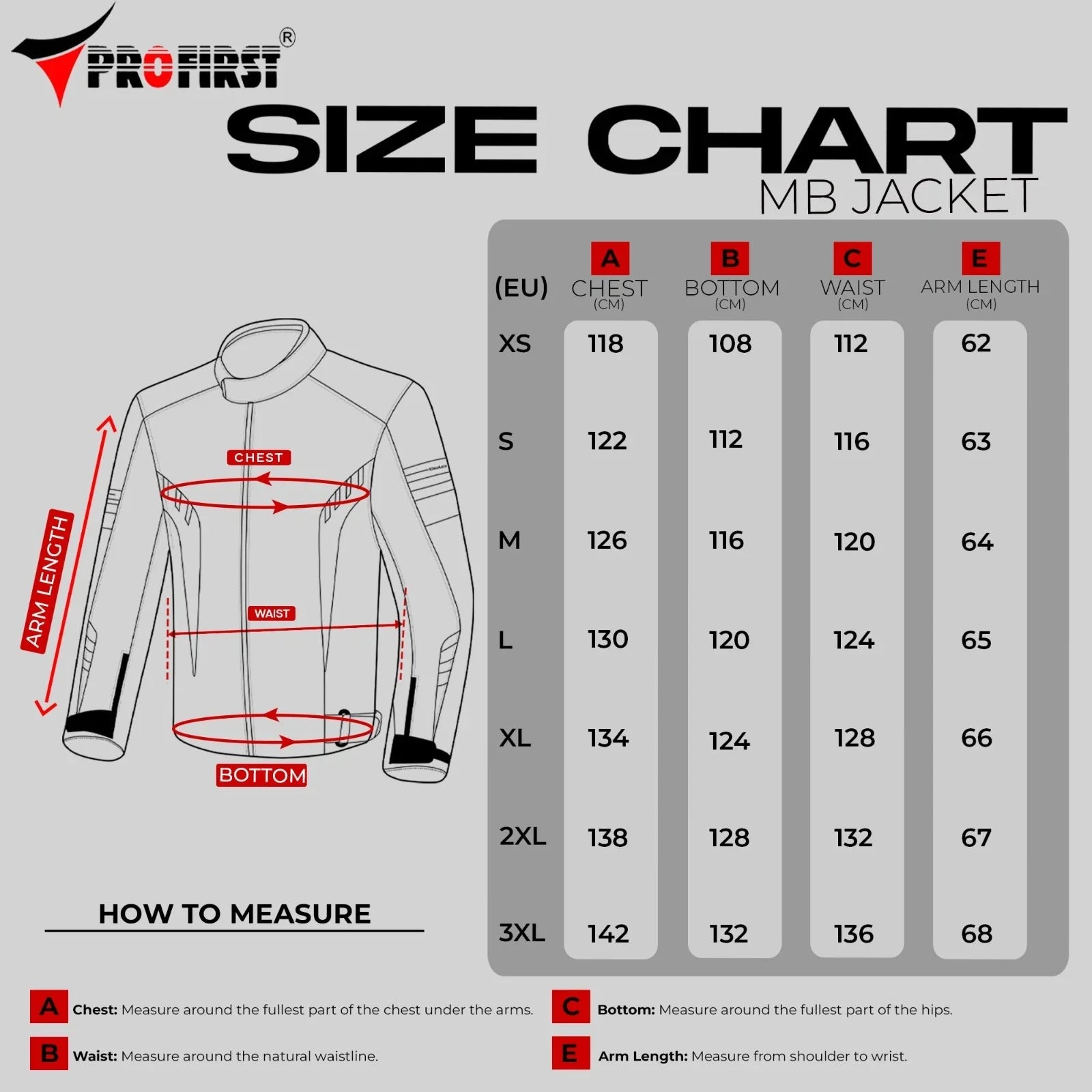Profirst MB Waterproof Motorcycle Touring Jacket
