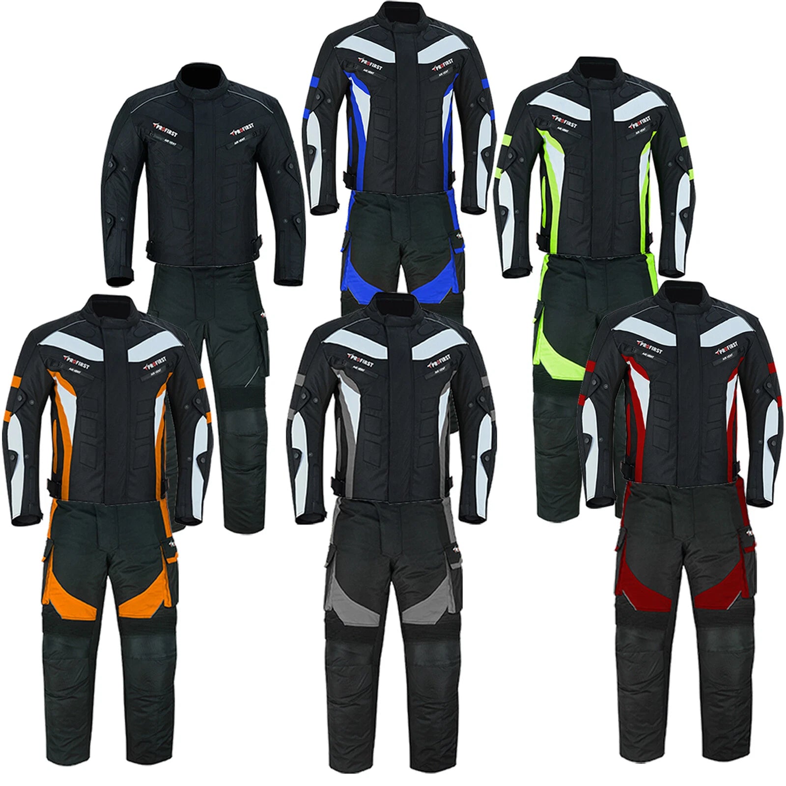 Profirst 2 Piece Packs Waterproof Motorcycle Touring Suit