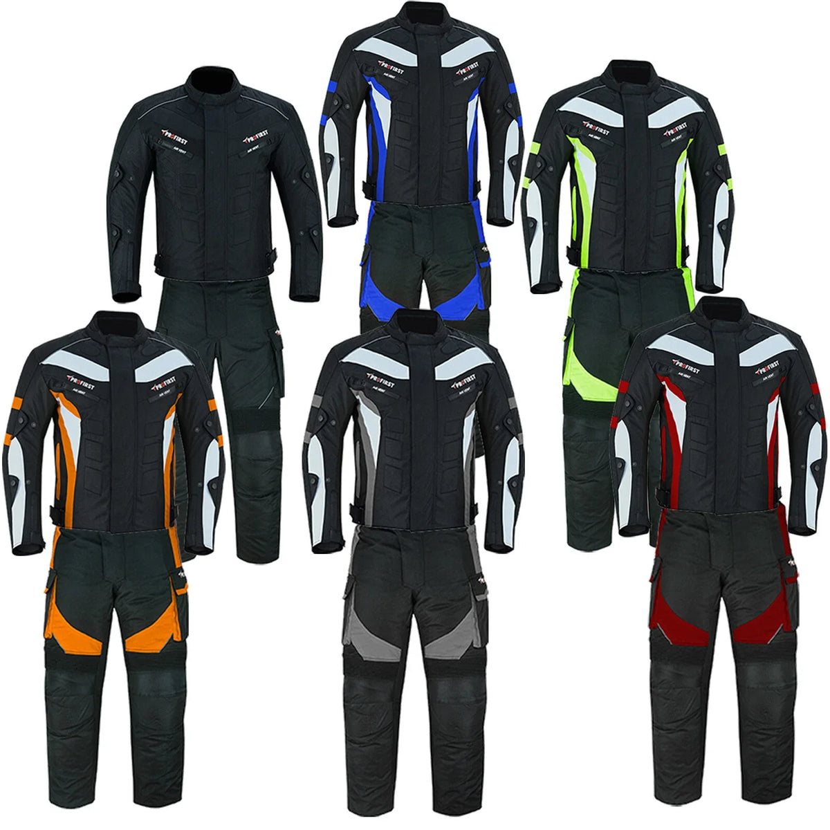 Profirst 2 Piece Packs Waterproof Motorcycle Touring Suit