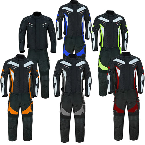 Profirst 2 Piece Packs Waterproof Motorcycle Touring Suit