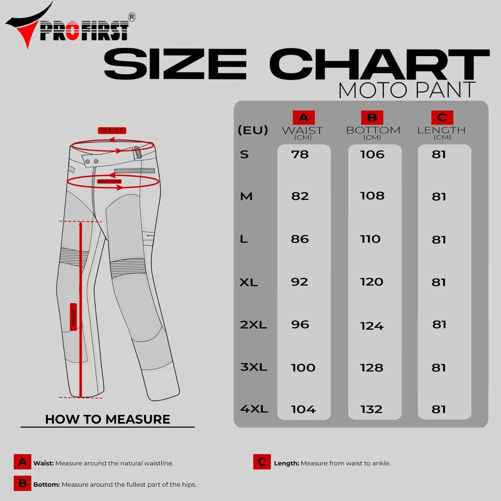 Profirst Moto Wizard Waterproof Motorcycle Touring Trousers