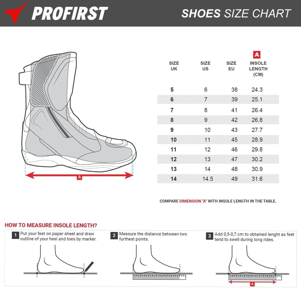 Profirst Alaska Waterproof Motorcycle Touring Boots